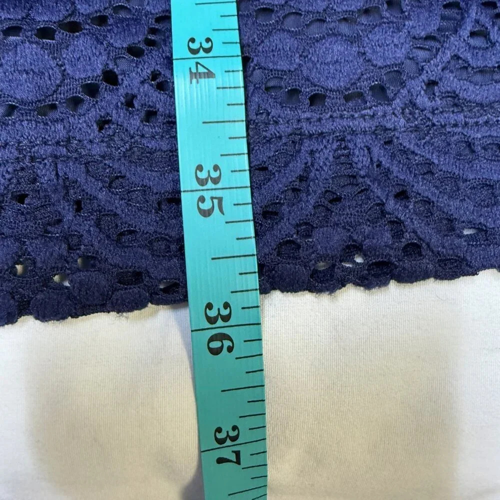 Lilly Pulitzer Ophelia Dress Women’s Extra Large True‎ Navy Scalloped  Lace NWT
